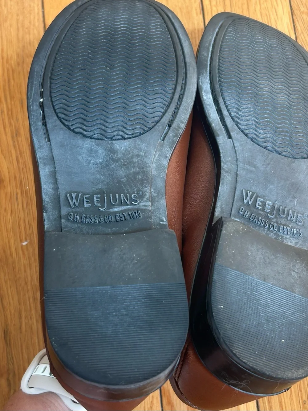 Bass Co Weejuns Bass Kathleen Brown Leather Woman’s Sz 5.5M Penny Loafer VTG
